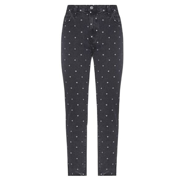 Current Elliott Faded Polka Dot Easy Stiletto Jeans Black 30 - Picture 1 of 8